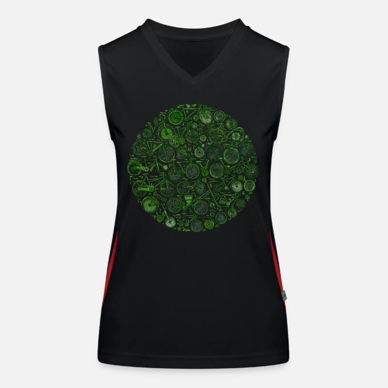 Conception de vélo pour le cyclisme et le cyclisme sur route Débardeur respirant contrasté Femme