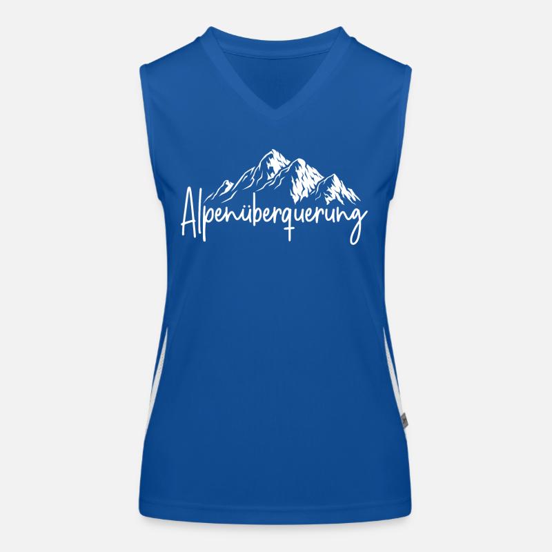 Alpenüberquerung Funktionelles Kontrast-Tank Top für Frauen