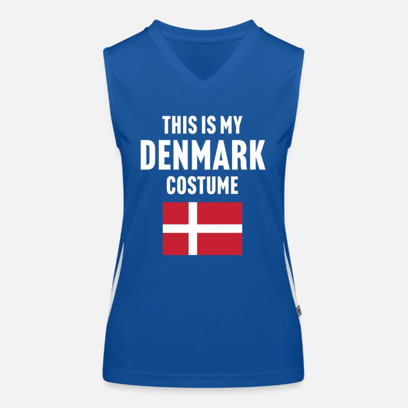 Dieses mein Dänemark Kostüm Funktionelles Kontrast-Tank Top für Frauen