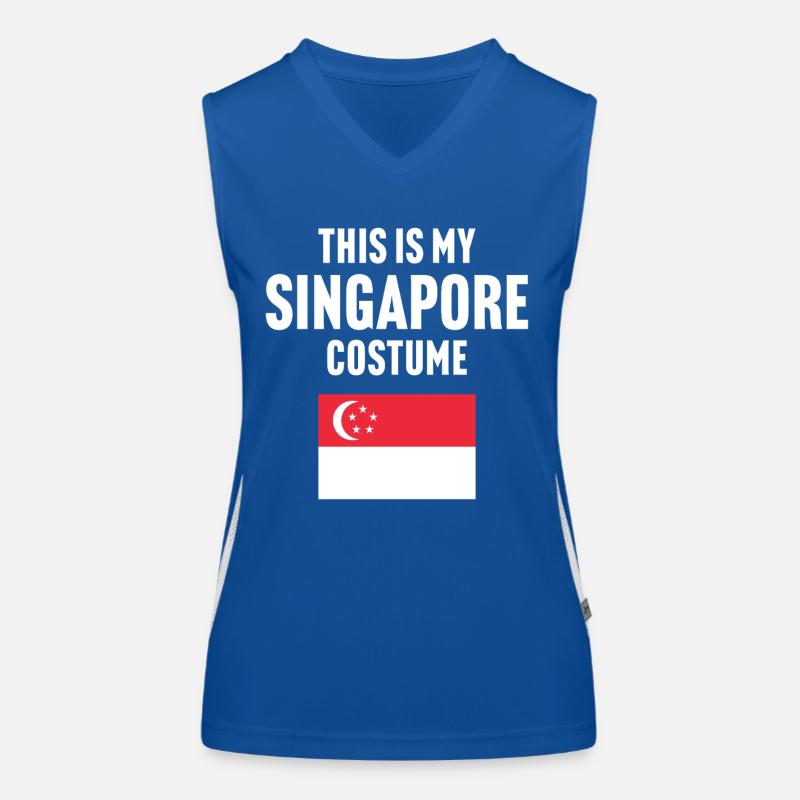 C’est mon costume de Singapour Débardeur respirant contrasté Femme