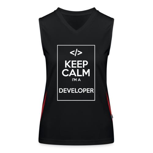 Keep Calm I'm a developer - Women's Functional Contrast Tank Top