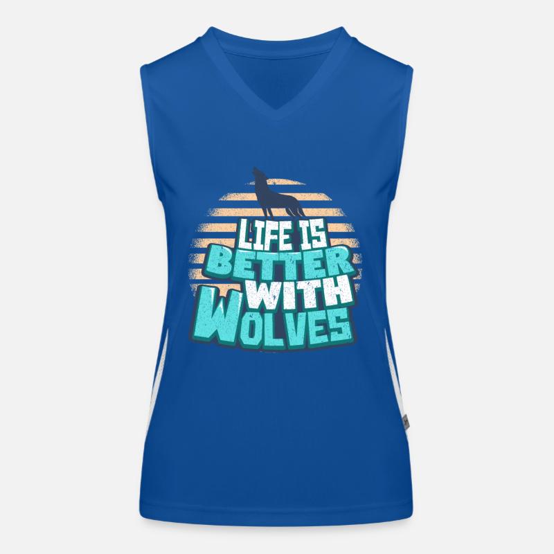 wolves Women's Functional Contrast Tank Top