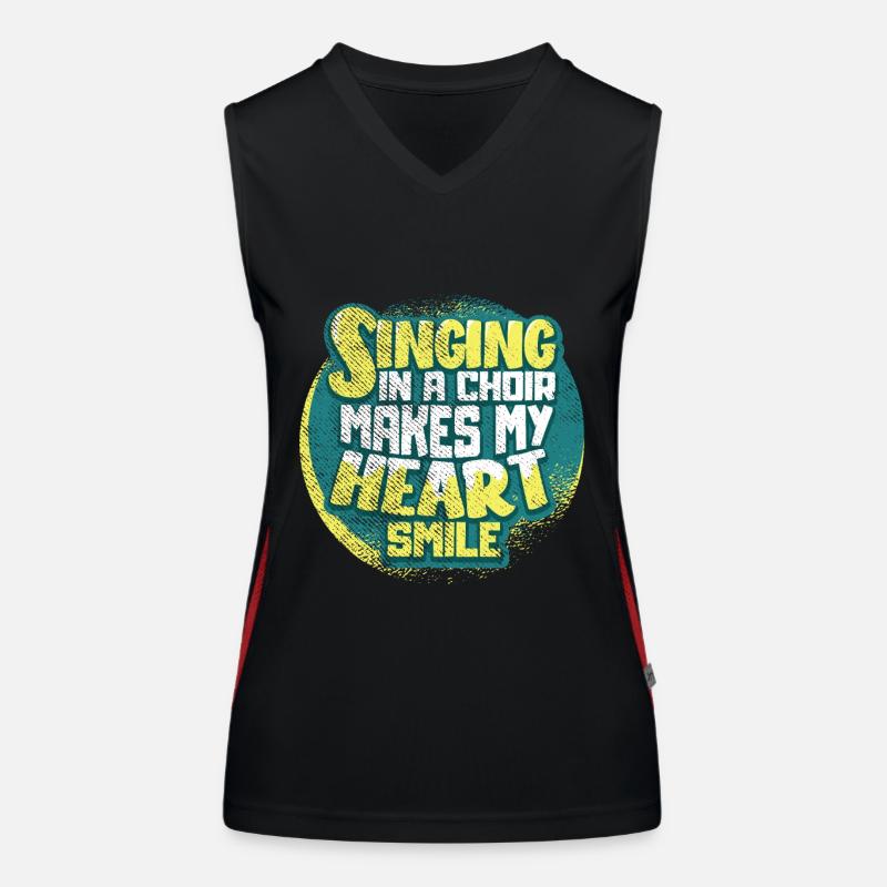 Choir singing Women's Functional Contrast Tank Top