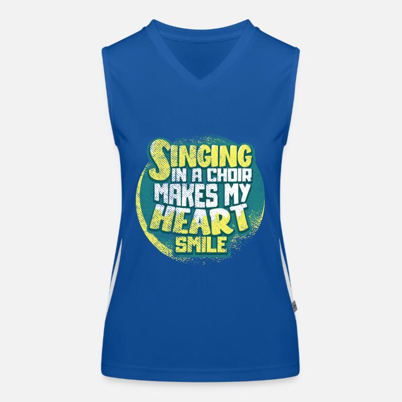 Choir singing Women's Functional Contrast Tank Top