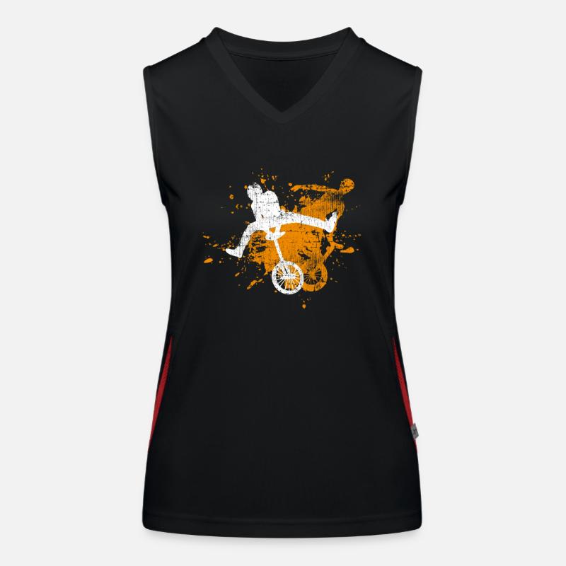 Monocycle Débardeur respirant contrasté Femme