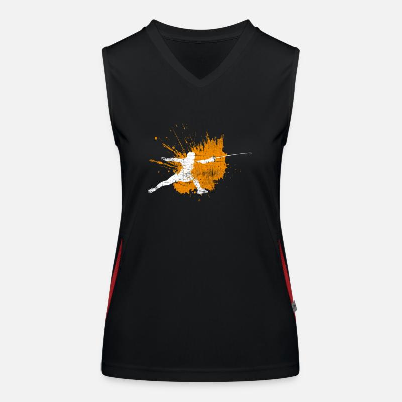 fencing Women's Functional Contrast Tank Top