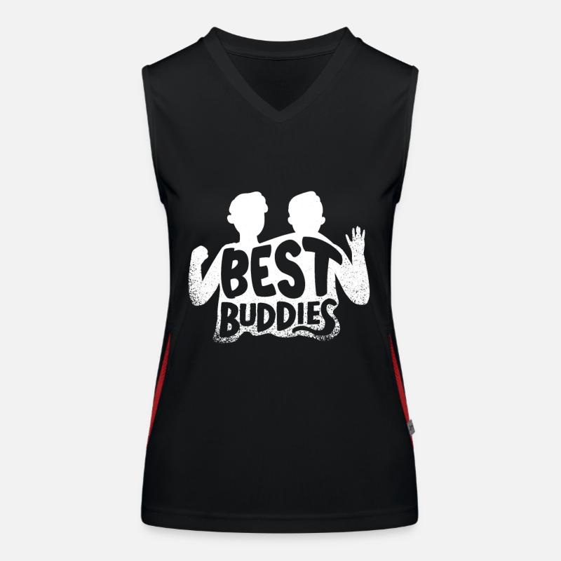 Beste Freunde Funktionelles Kontrast-Tank Top für Frauen