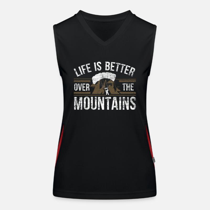 Paragliding Gleitschirm Funktionelles Kontrast-Tank Top für Frauen