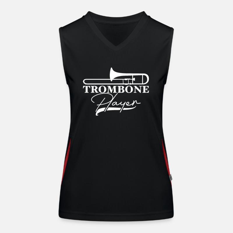 Trombone trombone player Women's Functional Contrast Tank Top