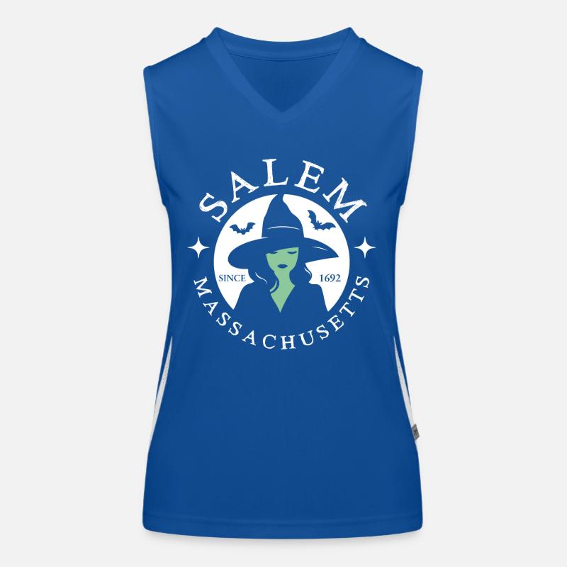 Salem, witch halloween Women's Functional Contrast Tank Top