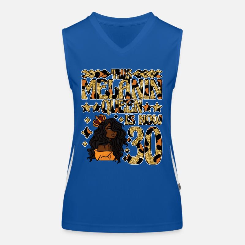 This Melanin Queen is now 30 black Women's Functional Contrast Tank Top