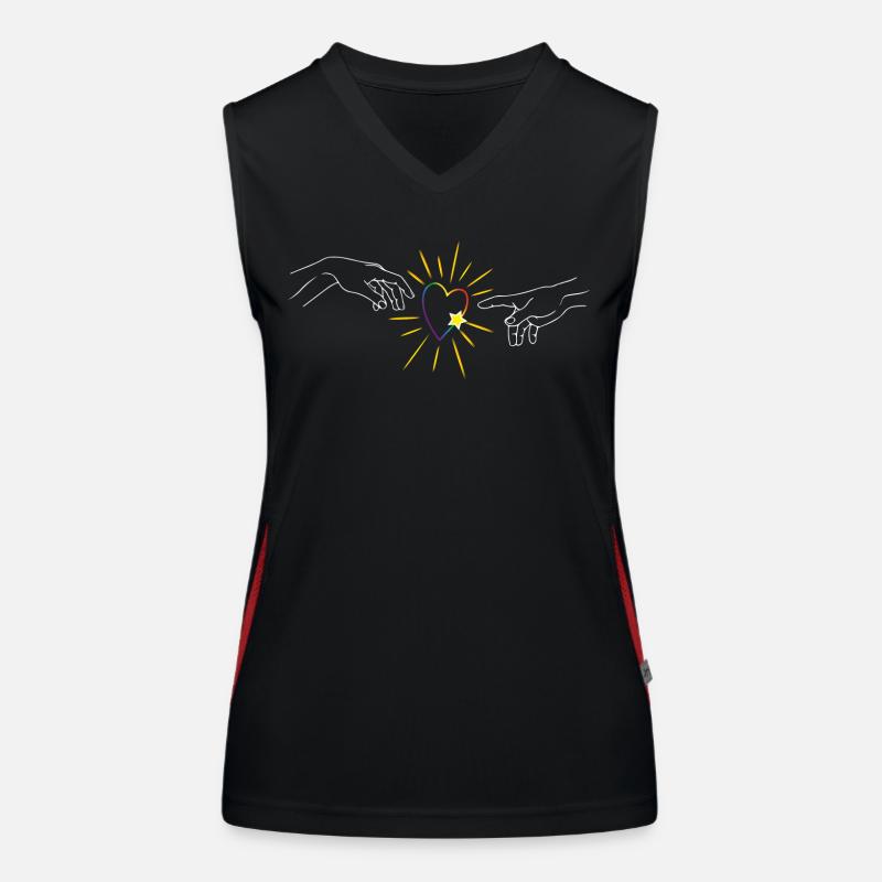 Love & Pride Funktionelles Kontrast-Tank Top für Frauen