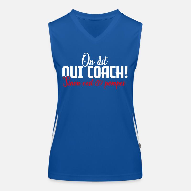 Coach | On dit oui COACH sinon c'est 20 pompes! Débardeur respirant contrasté Femme