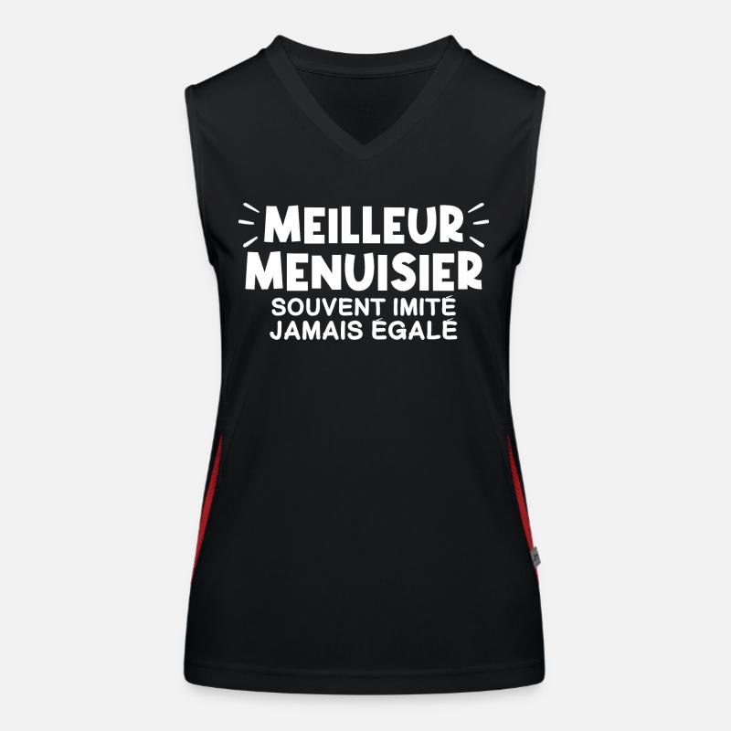 Menuisier | Je suis le meilleur Menuisier Débardeur respirant contrasté Femme