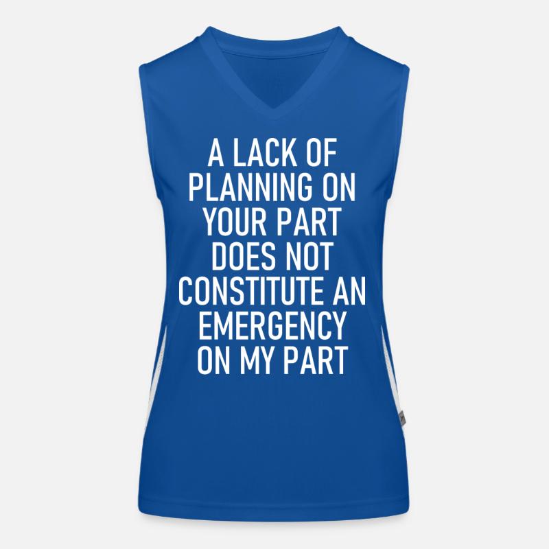 Constituer un graphique drôle d’urgence Débardeur respirant contrasté Femme