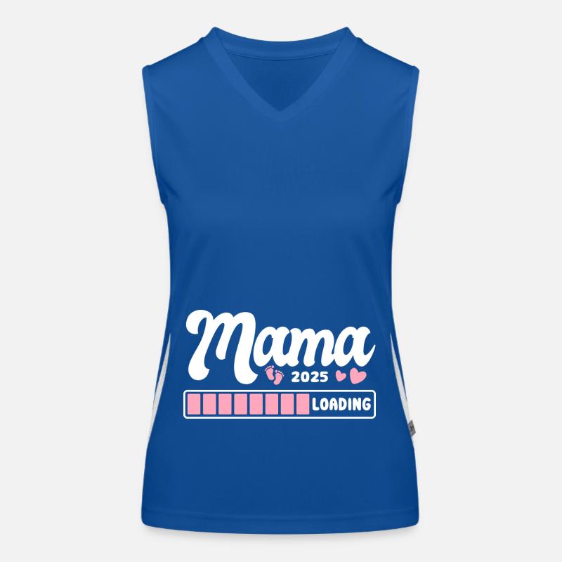Mama 2025 loading - Schwangerschaft - Geschenk Funktionelles Kontrast-Tank Top für Frauen