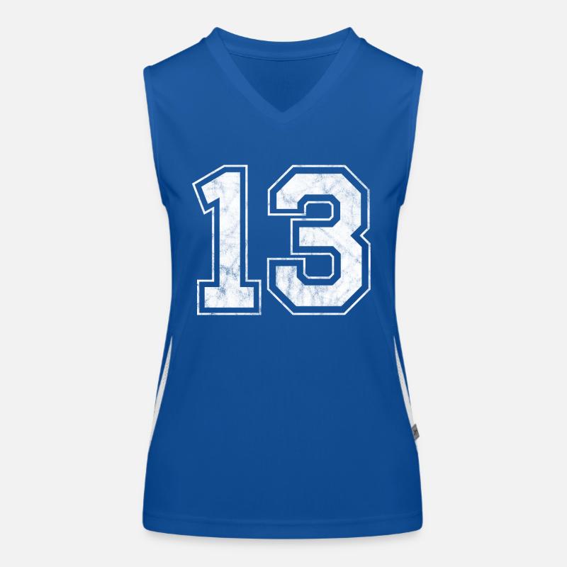 Number 13 Women's Functional Contrast Tank Top