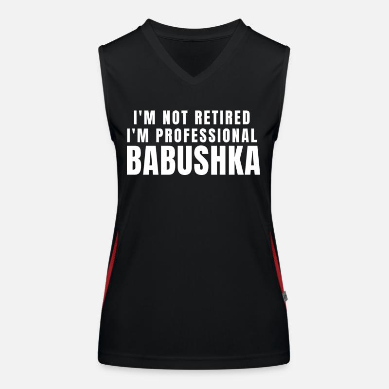 Babushka. Cadeau Babouchka Débardeur respirant contrasté Femme