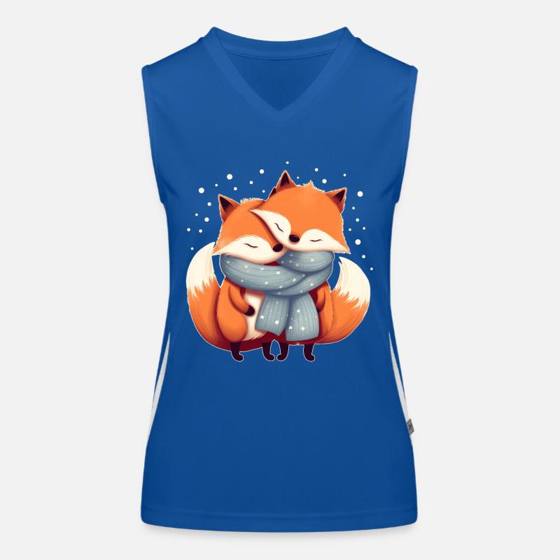 Fuchs Paar Funktionelles Kontrast-Tank Top für Frauen