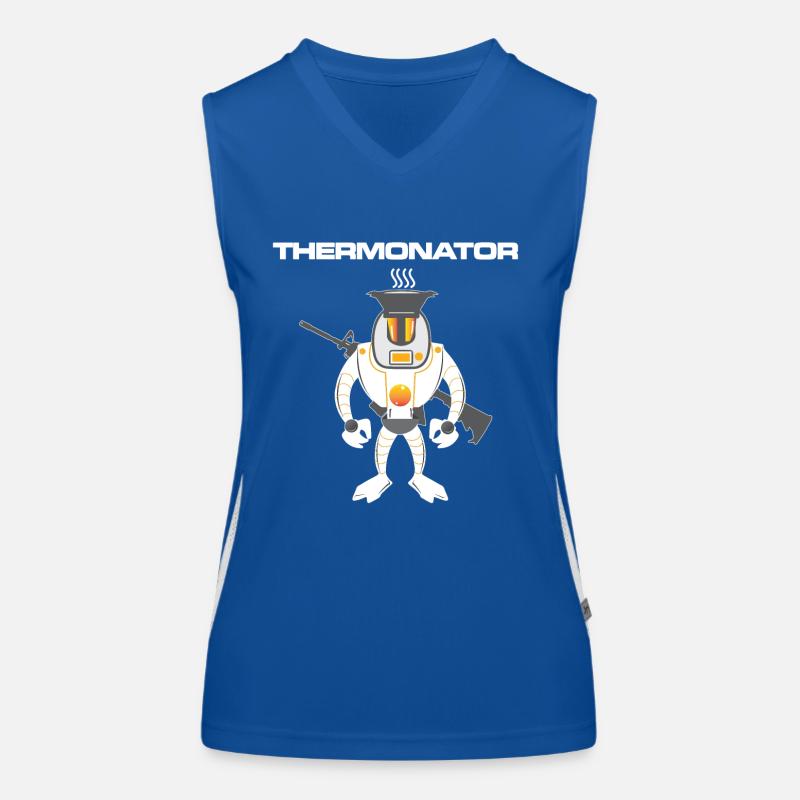Thermonator Terminator Geschenkidee Funktionelles Kontrast-Tank Top für Frauen