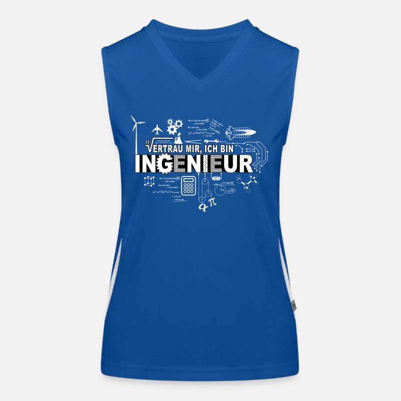 VERTRAU MIR - ICH BIN INGENIEUR Funktionelles Kontrast-Tank Top für Frauen