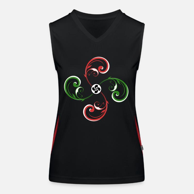 Croix Basque design Débardeur respirant contrasté Femme