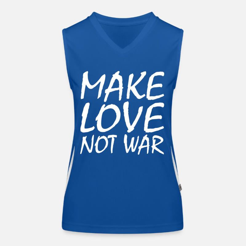 Make love not war Débardeur respirant contrasté Femme