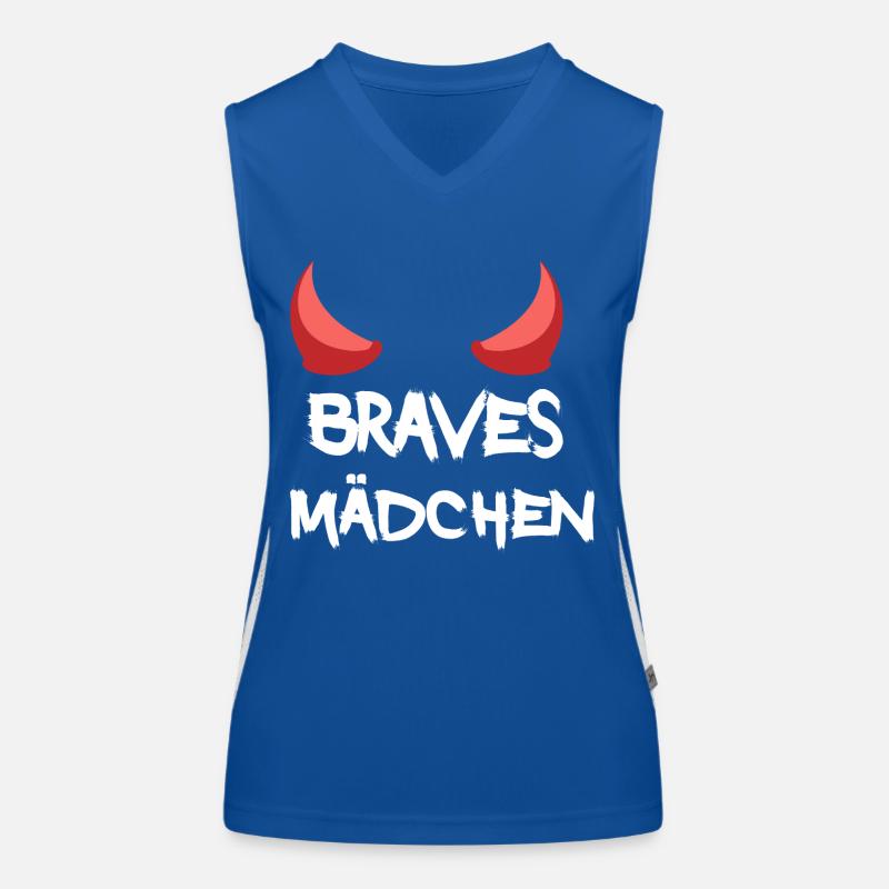 braves liebes mädchen kleiner teufel devil Funktionelles Kontrast-Tank Top für Frauen