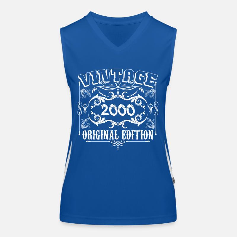 2000 | Vintage Original Edition 2000 Geburtstag Funktionelles Kontrast-Tank Top für Frauen
