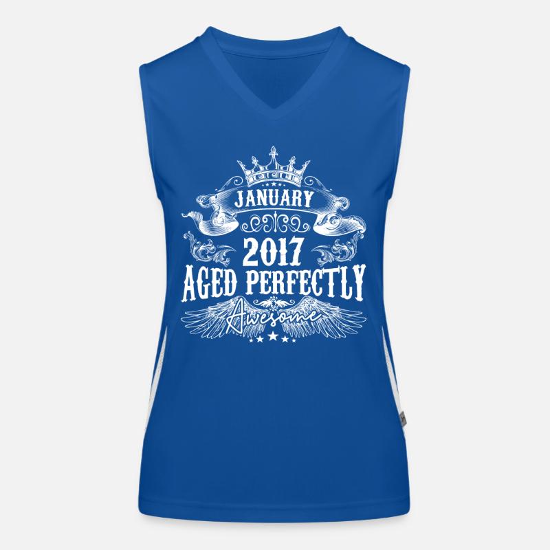 | 2017 Januar 2017 Geburtstag Perfekt gealtert Funktionelles Kontrast-Tank Top für Frauen