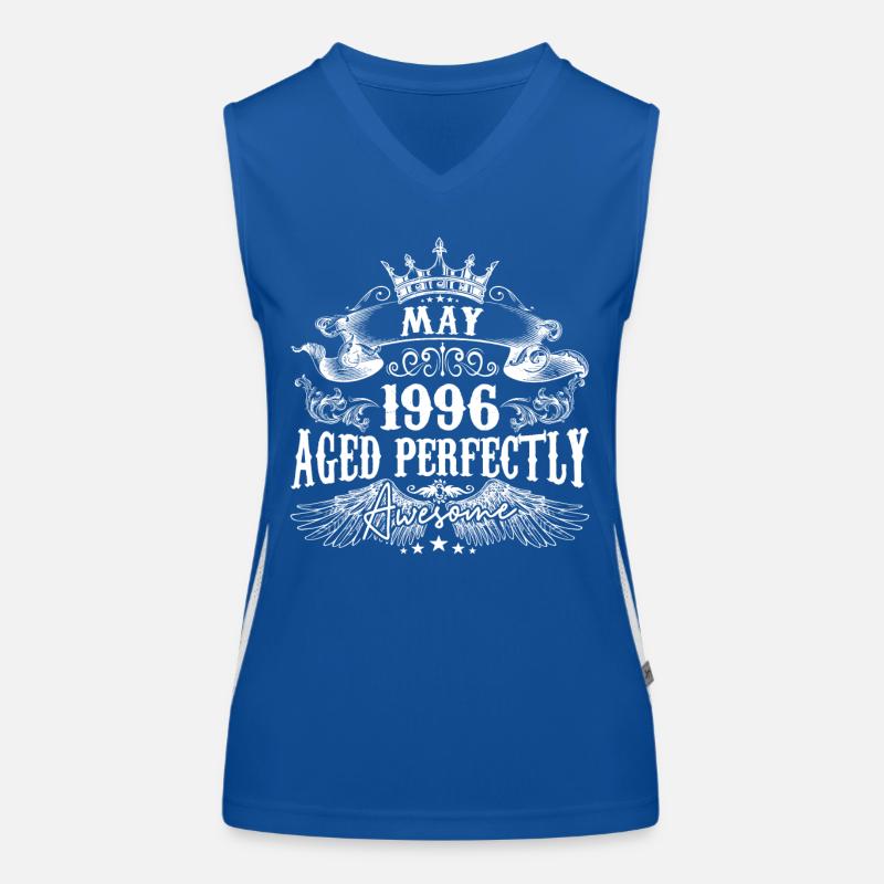 1996 | Mai 1996 Geburtstag Perfekt gealtert Funktionelles Kontrast-Tank Top für Frauen
