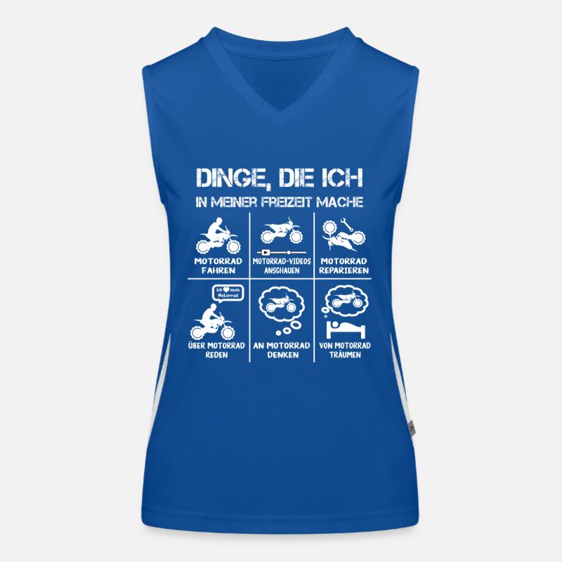 Freizeit - Motorradfahrer - Biker Funktionelles Kontrast-Tank Top für Frauen