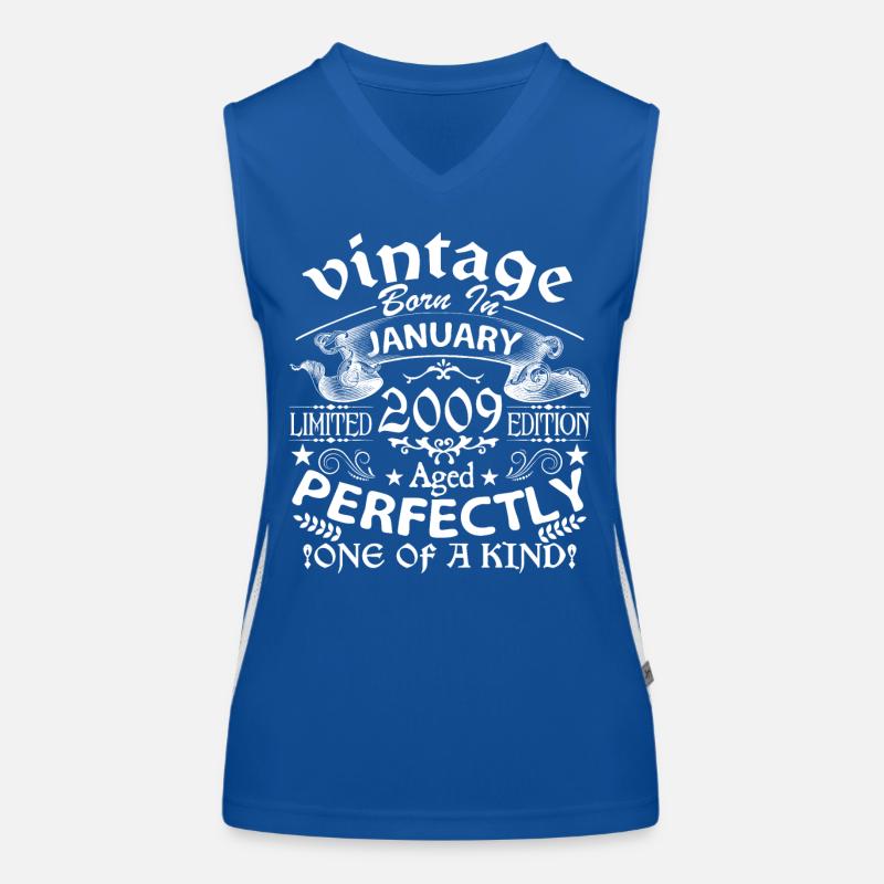 January 2009 | anniversary 2009 Vintage January Women's Functional Contrast Tank Top