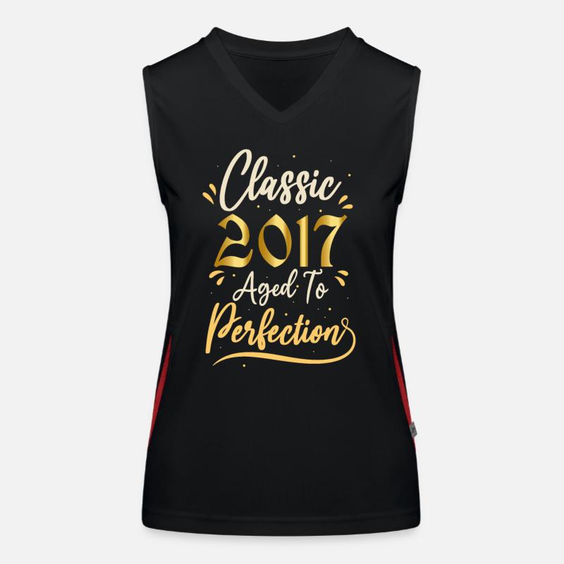 Anniversaire 2017 cadeau 2017 Classic 2017 Débardeur respirant contrasté Femme