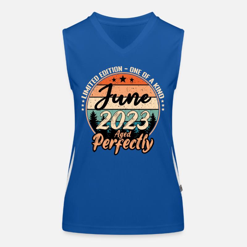Juni 2023 Jubiläum 2023 Legenden Juni Funktionelles Kontrast-Tank Top für Frauen