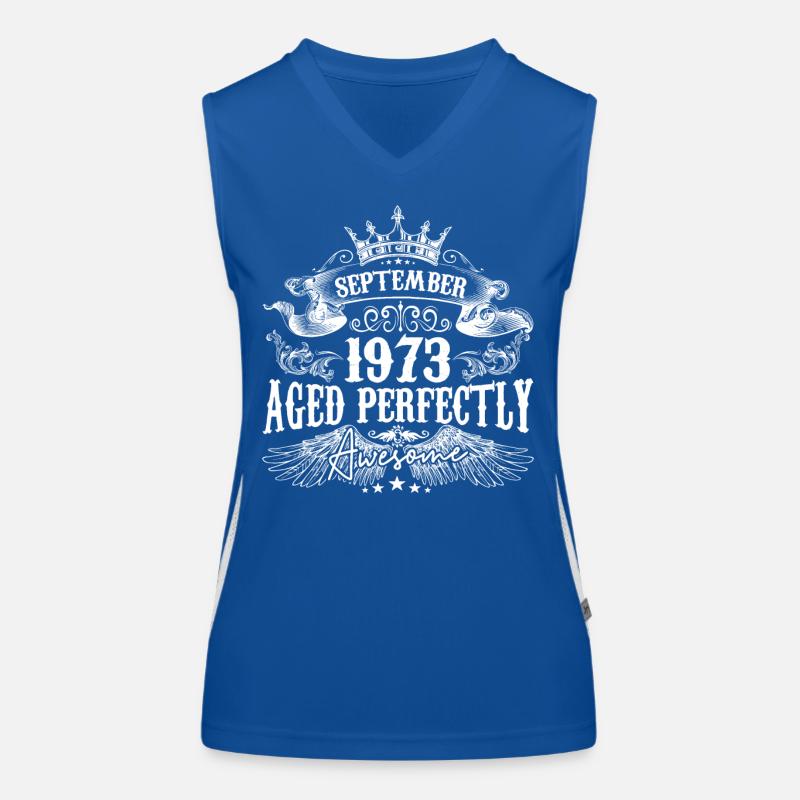 September 1973 anniversary 1973 September Women's Functional Contrast Tank Top