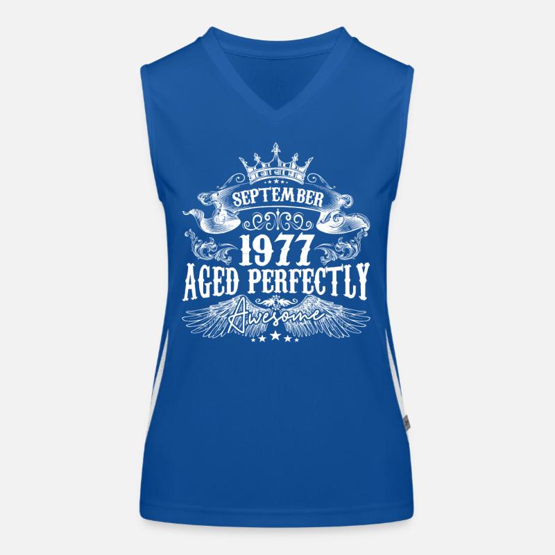 September 1977 anniversary 1977 September Women's Functional Contrast Tank Top