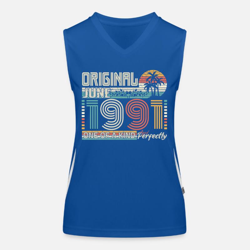 Juni 1991 Juni-Jubiläum Juni 1991 Funktionelles Kontrast-Tank Top für Frauen