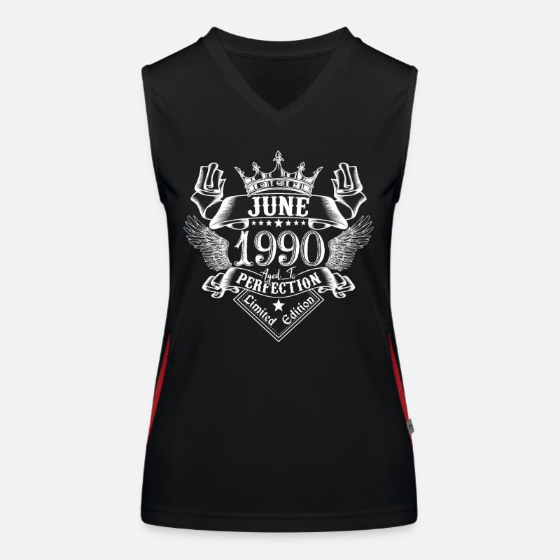 Juni 1990 | Juni 1990 Jubiläum 1990 Funktionelles Kontrast-Tank Top für Frauen