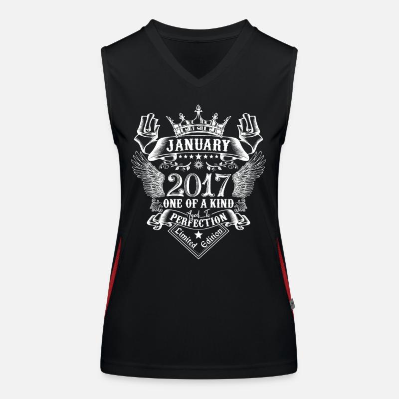 2017 Janvier 2017 anniversaire Janvier 2017 Débardeur respirant contrasté Femme