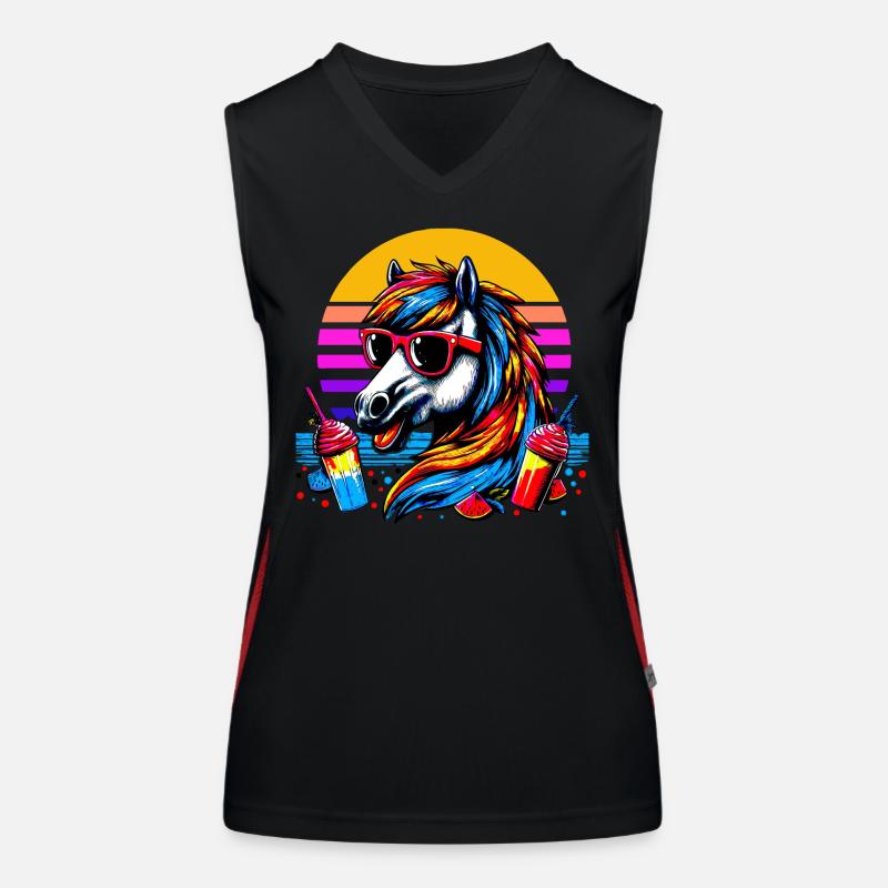 isikopf 5 Été Débardeur respirant contrasté Femme