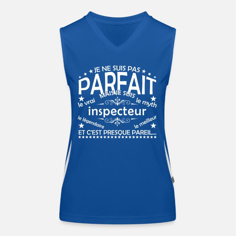 Inspector the only Inspector the real Inspector Women's Functional Contrast Tank Top
