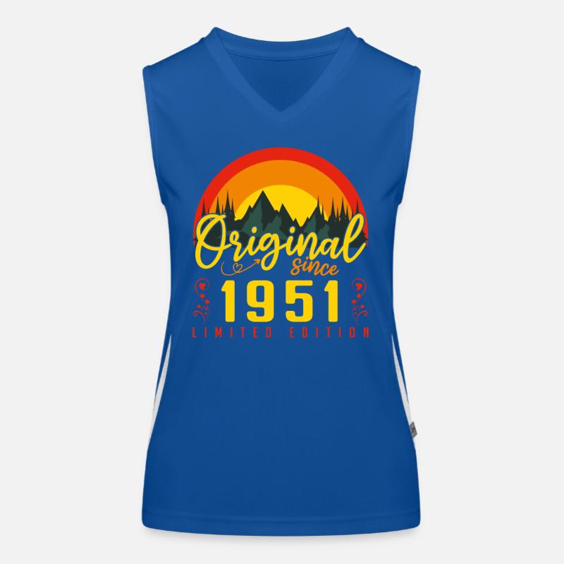 1951 Geburtstagsgeschenk 1951 Jubiläum Funktionelles Kontrast-Tank Top für Frauen