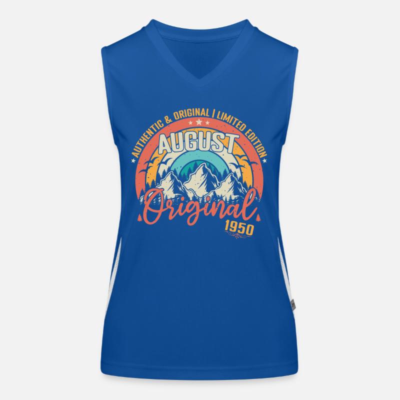 August 1950 August Birthday 1950 August Women's Functional Contrast Tank Top