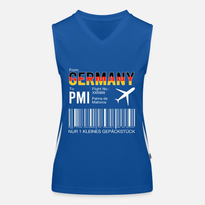 Flugticket Palma Funktionelles Kontrast-Tank Top für Frauen