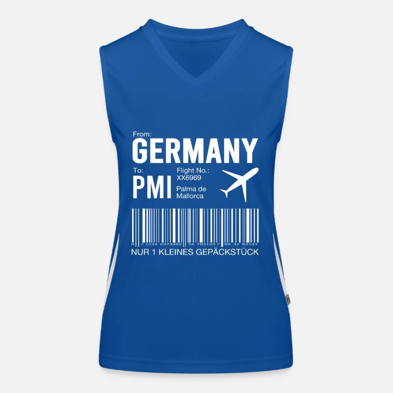 Flugticket Palma Funktionelles Kontrast-Tank Top für Frauen