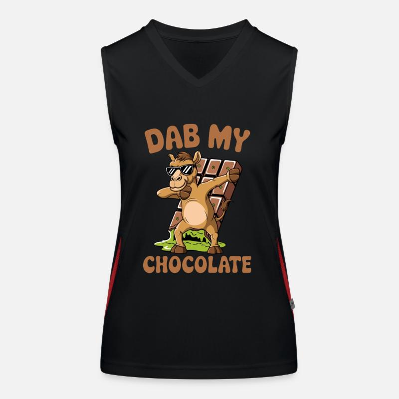Dubai Dab my Chocolate Funktionelles Kontrast-Tank Top für Frauen