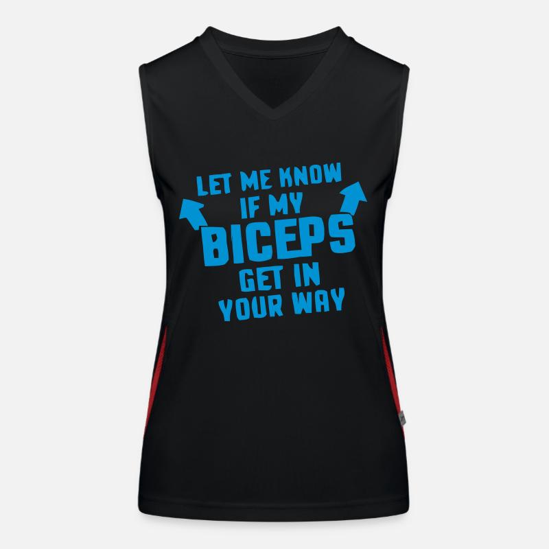 My Biceps in your way? Women's Functional Contrast Tank Top