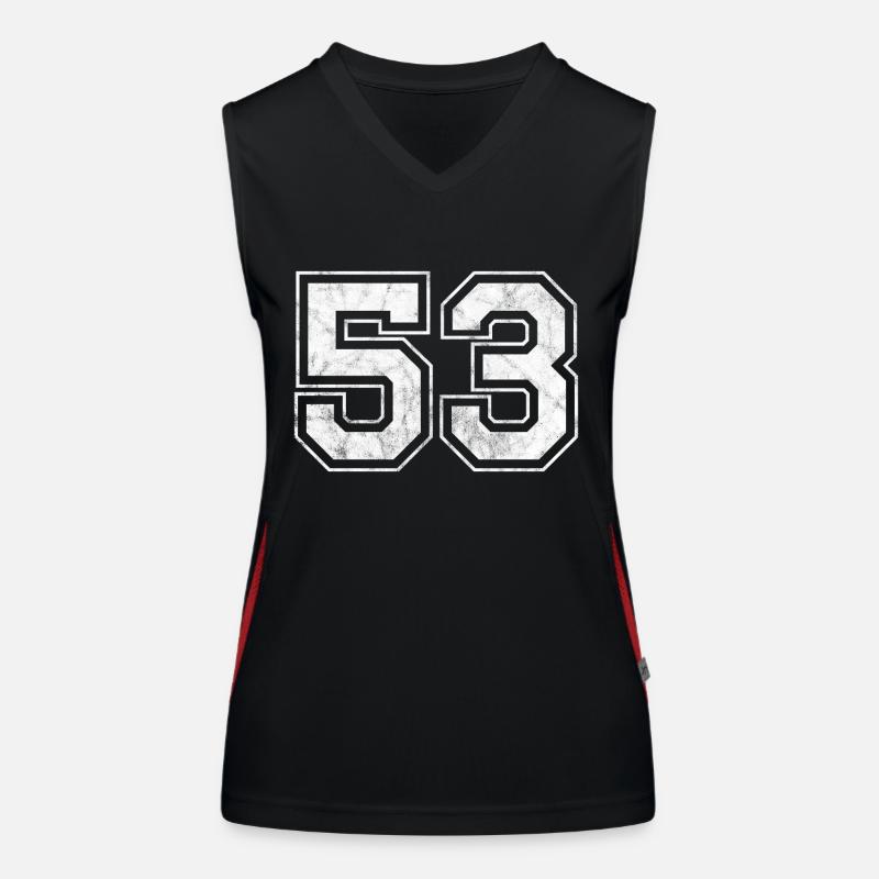 Number 53 Women's Functional Contrast Tank Top