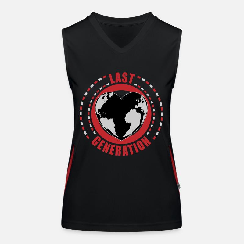 Letzte Generation | Farben änderbar Funktionelles Kontrast-Tank Top für Frauen